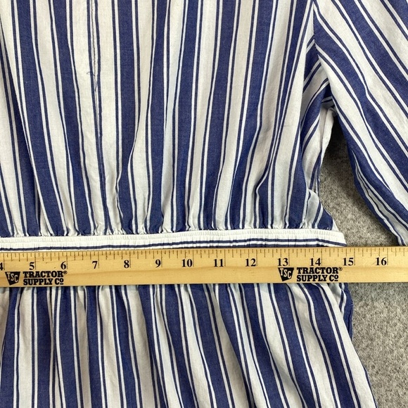 Madewell maxi dress size 6 boho nautical stripe tiered cottagecore coastal beach - Picture 12 of 13